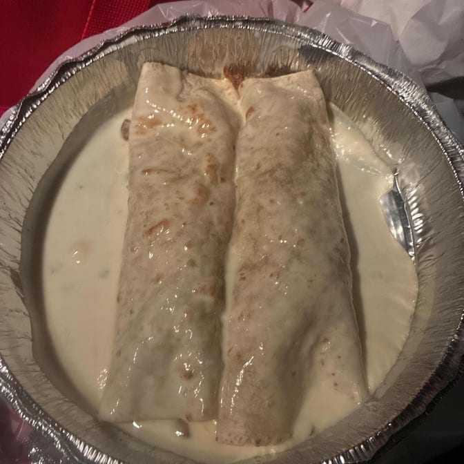 Two Grilled Steak Burritos.