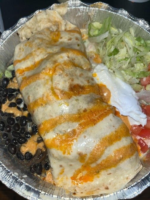 Burrito Vallarta.