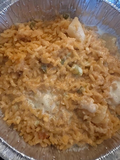 Cheesy Rice.